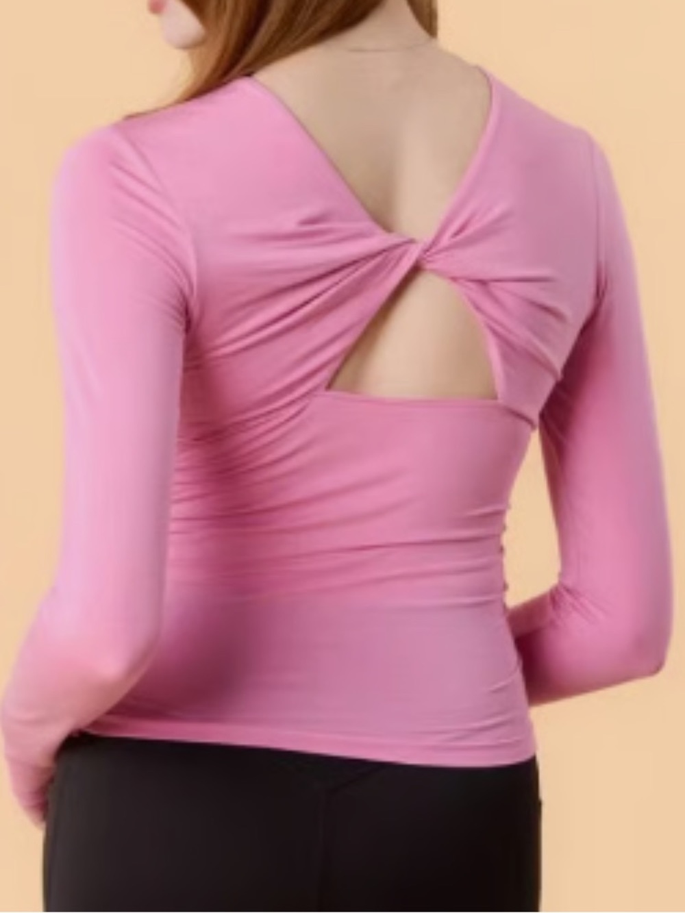 Blogilates Everyday Soft Slim Long Sleeve Crewneck - Pink - Medium (NWT)